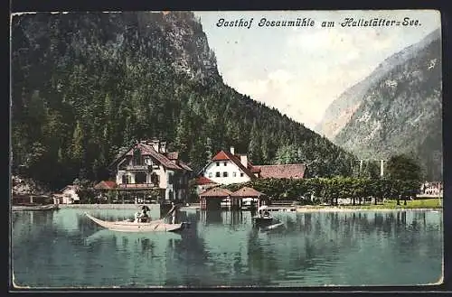 AK Hallstatt, Gasthof Gosaumühle am Hallstätter-See