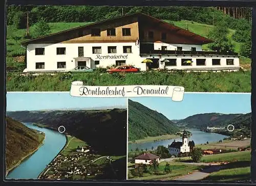 AK Engelhartszell /Ronthal, Gasthaus Ronthalerhof an der Nibelungenstrasse, Bes. M. Lötsch