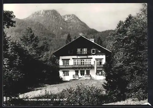 AK Bad Ischl, Posterholungsheim mit Bergpanorama