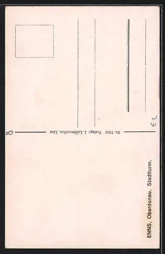 AK Enns /Oberdonau, Partie am Stadtturm