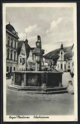 AK Weyer /Oberdonau, Partie am Biberbrunnen