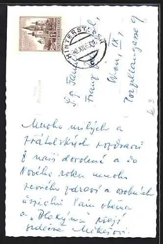 AK Hinterstoder /O. Ö., Pension Dietlgut im Schnee