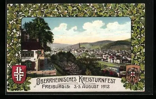 AK Freiburg i. Br., Oberrheinisches Kreisturnfest 1912, Gasthaus Loretto