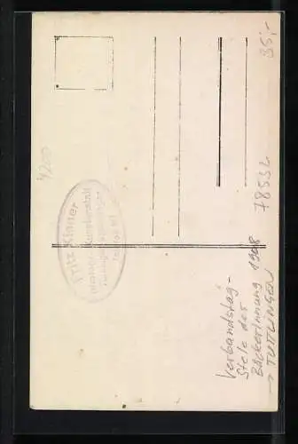 AK Tuttlingen, Verbandstag-Stele der Bäckerinnung 1908