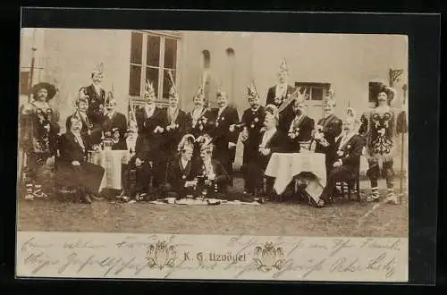 AK Krefeld, Karnevalsverein Uzvögel 1905, Fasching