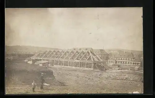 Foto-AK Lomersheim, Neubauten im Jahr 1915