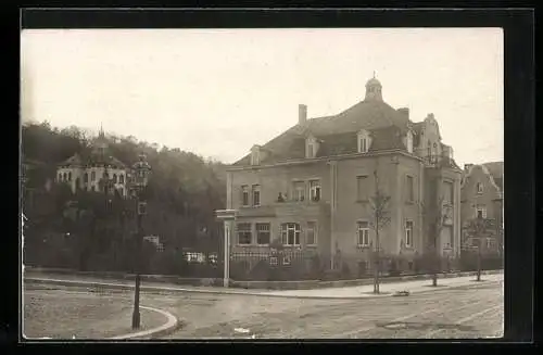 Foto-AK Erfurt, Strasseneck an der Espachstrasse, 1908