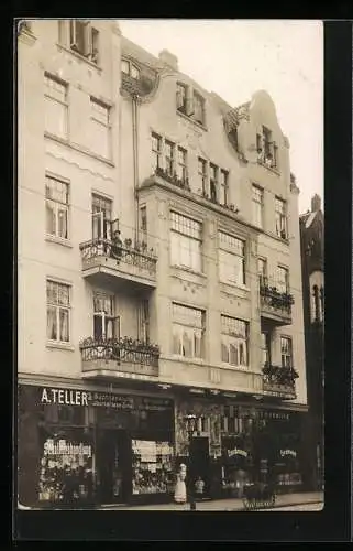 Foto-AK Hannover, Papierhandel und AK-Verkauf A. Teller, 1913