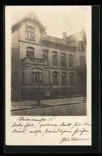 Foto-AK Hannover, Haus in der Rumannstrasse 15, 1905