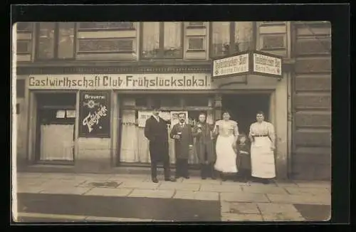 Foto-AK Hamburg-Rotherbaum, Gasthaus Bertha Thies, Beim Schlumpf 88