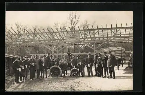 Foto-AK München-Untergiesing, Die Münchener Gerüstbau-Genossenschaft, Agilolfongerstrasse 20a