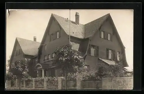 Foto-AK Erfurt, Villa in der Gustav-Freytag-Strasse 26, 1919