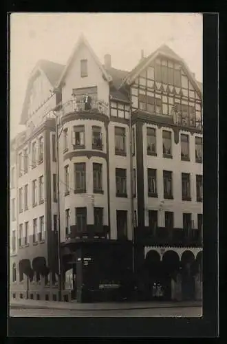 Foto-AK Hannover-Linden, Comenius-Strasse Ecke Fröbelstrasse