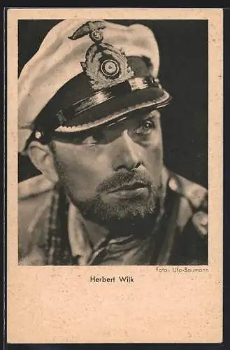 AK Schauspieler Herbert Wilk in deutscher Uniform