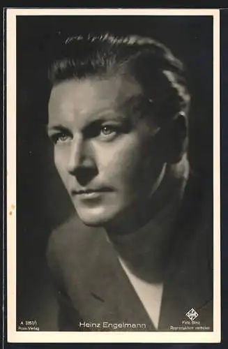 AK Schauspieler Heinz Engelmann, Portrai von vorn