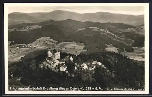 AK Engelburg, Erholungshein Schloss Engelburg, Fliegeraufnahme