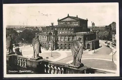 AK Dresden, Blick auf das Opernhaus