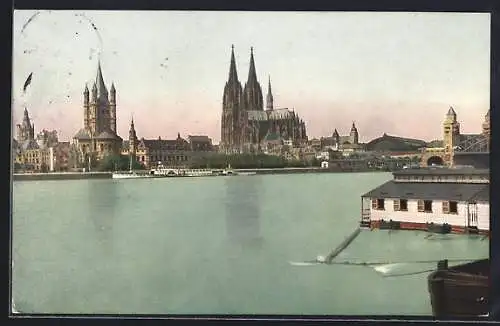 AK Köln a. Rh., Blick von Deutz