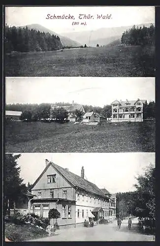 AK Schmücke (Thür. Wald), Berghotel und Gasthaus