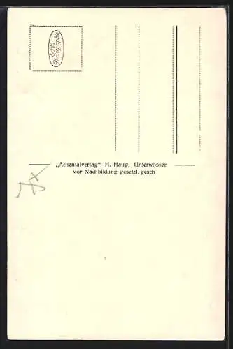 AK Raiten i. Achental, Ortsansicht aus der Ferne