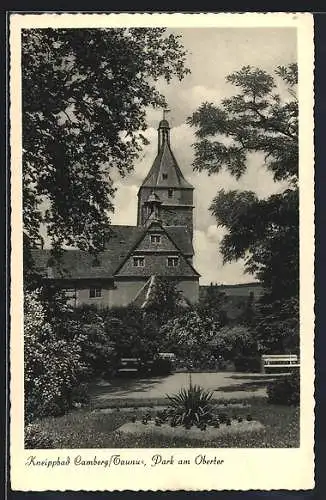 AK Bad Camberg, Partie im Park am Obertor