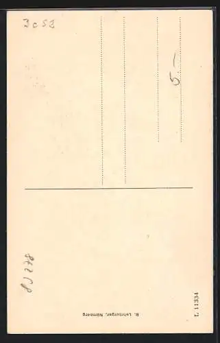 AK Traunstein, Traun-Stein mit Kreuz