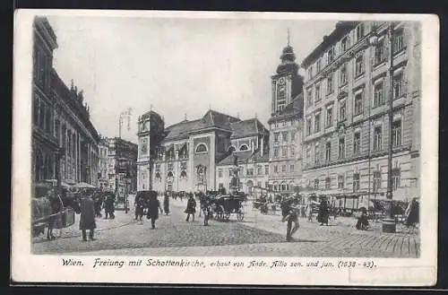 AK Wien, Freiung mit Schottenkirche