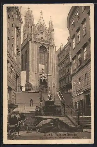 AK Wien, Maria am Gestade, Blick die Treppen hinauf