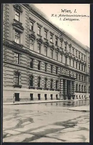 AK Wien, K. k. Ackerbauministerium, Liebiggasse