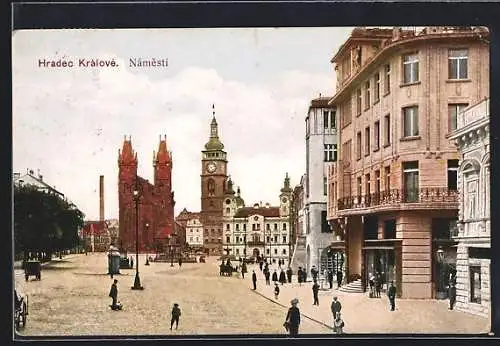 AK Königgrätz / Hradec Kralove, Námesti, Hauptplatz