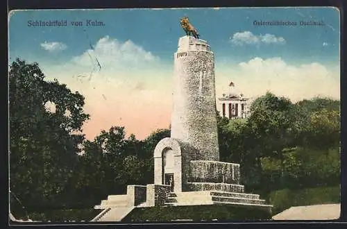 AK Kulm, Schlachtfeld-Österreichisches Denkmal