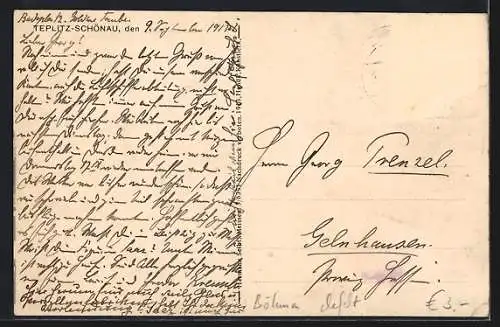 AK Teplitz-Schönau, Kaiserin Elisabeth-Bad