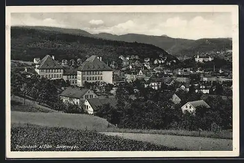 AK Bodenbach a. Elbe, Ortsansicht von einer Anhöhe aus