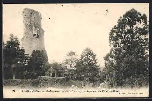 AK St-Aubin-du-Cormier, Interieur du Vieux Chateau