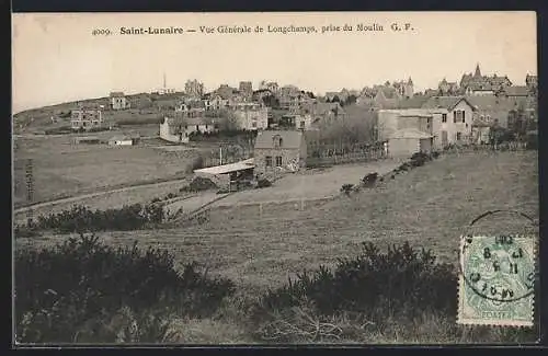 AK Saint-Lunaire, Vue Gènèrale de Longchamps, prise du Moulin