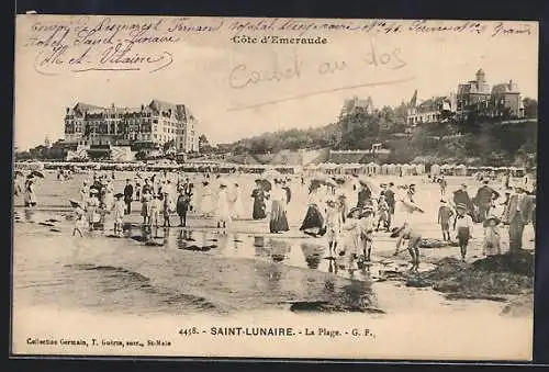 AK Saint-Lunaire, La Plage et le Grand Hotel