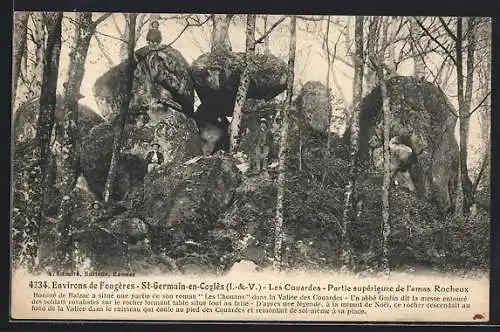 AK St-Germain-en Coglès, Les Couardes-Partie supèrieure de l`amas Rocheux