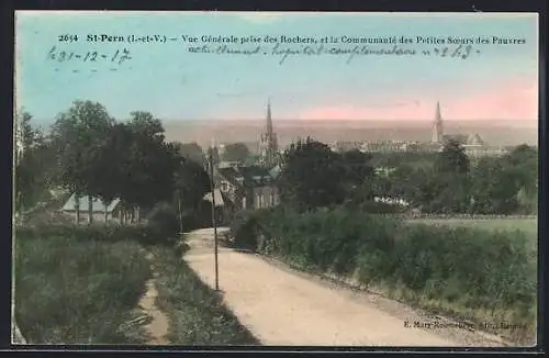 AK St-Pern, Vue Gènèrale prise des Rochers