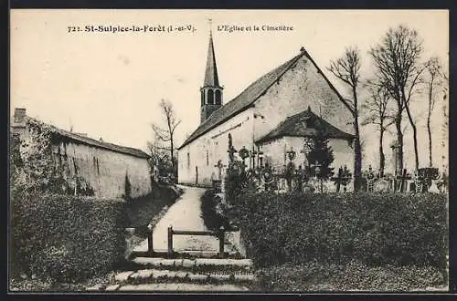 AK St-Sulpice-la-Foret, L`Èglise et la Cimetière