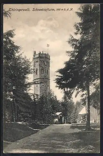 AK Gehlberg, Blick zum Schneekopfturm