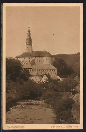 AK Weesenstein, Schloss u. Müglitzfluss