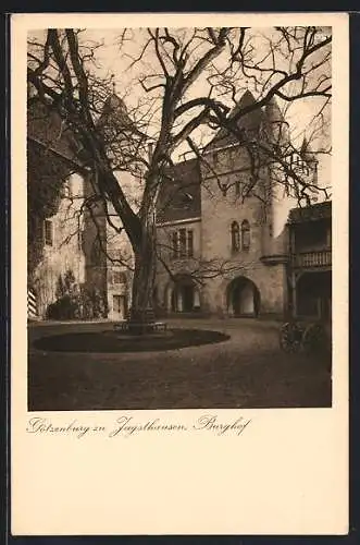 AK Jagsthausen, Burghof der Götzenburg