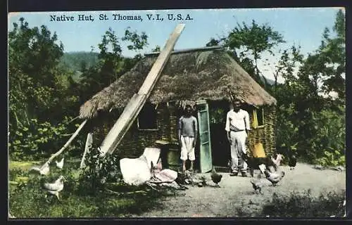 AK St. Thomas, V. I., Native Hut