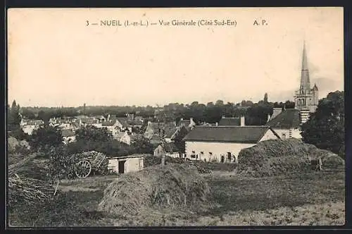 AK Neuil /I.-et-L., Vue generale, Cote Sud-Est