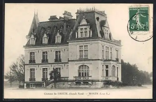 AK Monts /I.-et-L., Chateau du Breuil, facade Nord