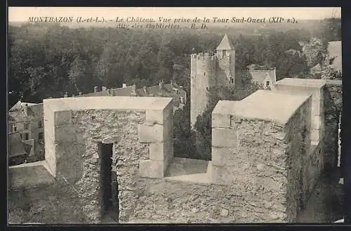 AK Montbazon, le château, vue prise de la tour sud-ouest