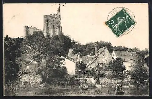 AK Montbazon /I.-et-L., Le Donjon et les Bords de l`Indre