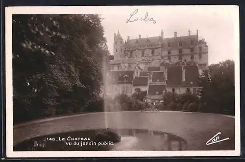 AK Loches, Le Chateau, vu du jardin public