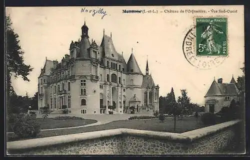 AK Monnaie /I.-et-L., Chateau de l`Orfrasière, Vue Sud-Ouest