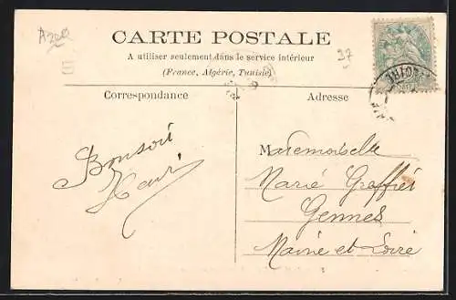 AK Monnaie /I.-et-L., Bourdigal, ancien Monastère